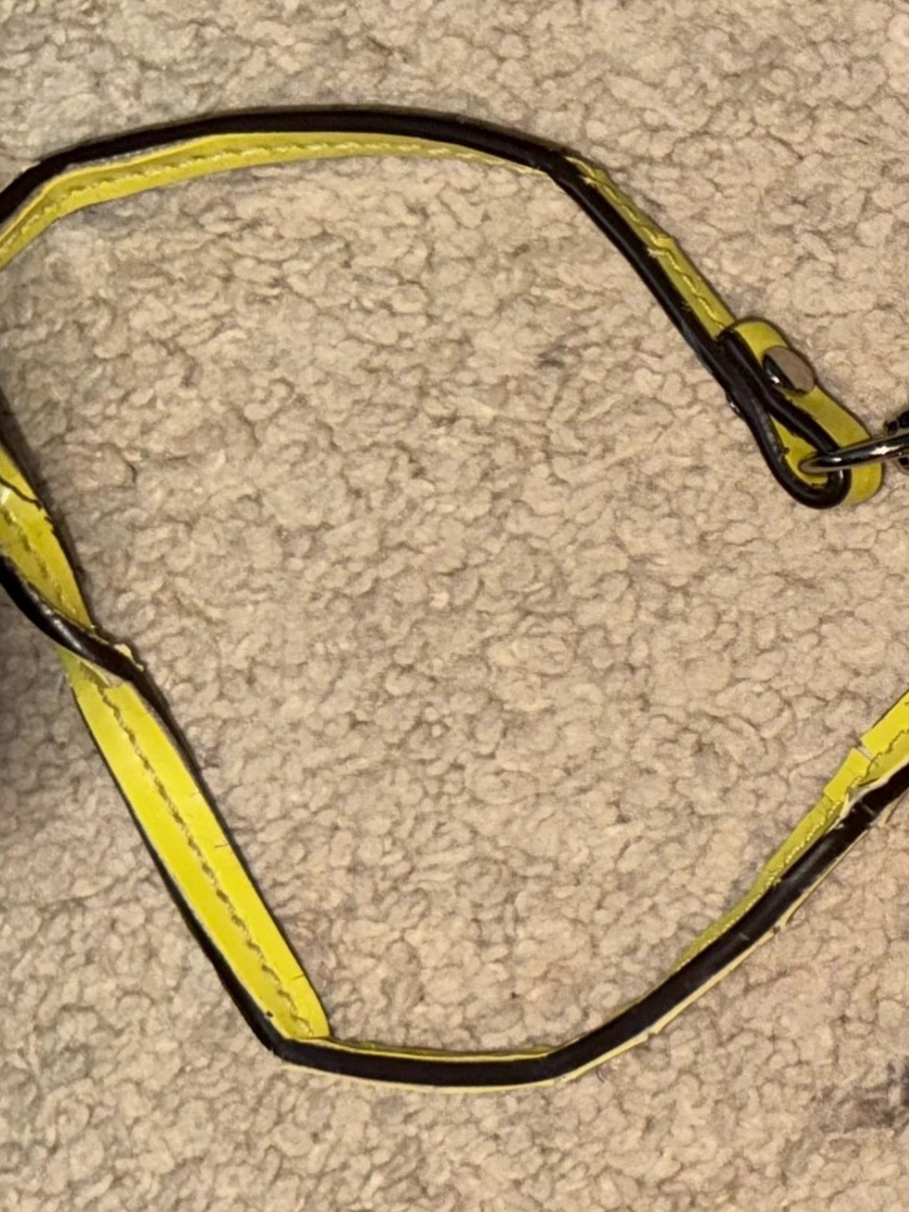 Coach Brown Signature Canvas Wristlet with Yellow Accent - Picture 4 of 4